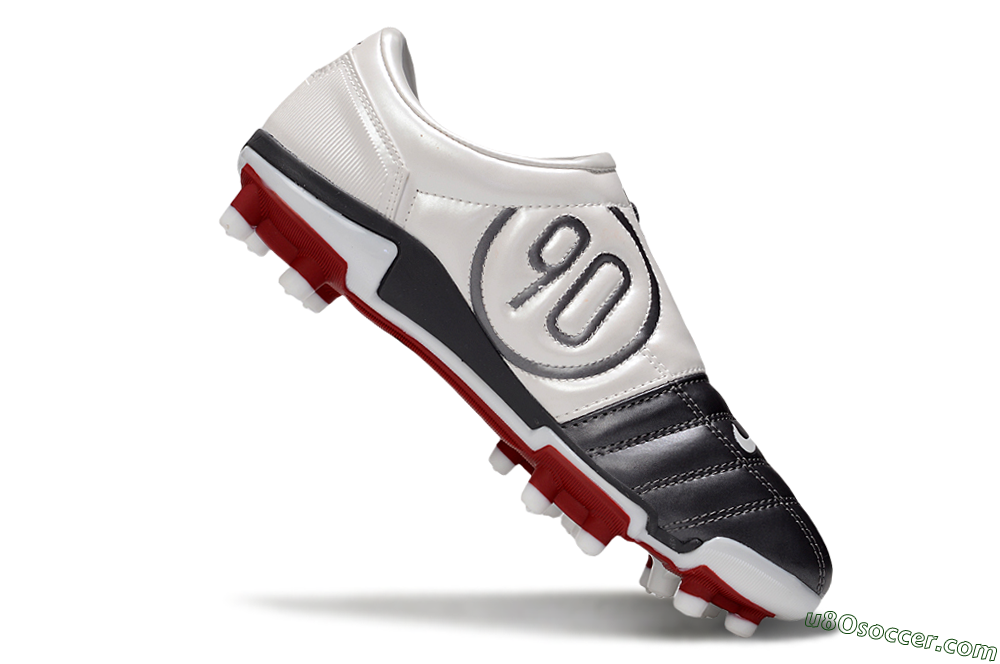 Nike Air Zoom Total 90 III FG Firm Ground Soccer Cleats - Silver/White/Red 5