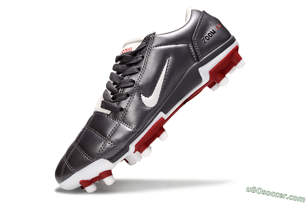 Nike Air Zoom Total 90 III FG Firm Ground Soccer Cleats - Silver/White/Red 6