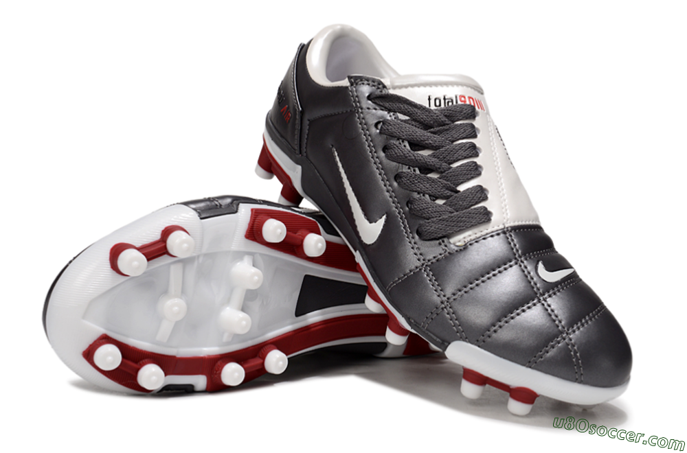Nike Air Zoom Total 90 III FG Firm Ground Soccer Cleats - Silver/White/Red 4