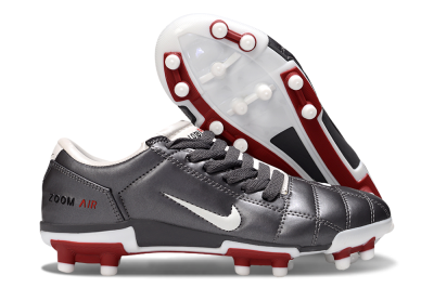 Nike Air Zoom Total 90 III FG Firm Ground Soccer Cleats - Silver/White/Red