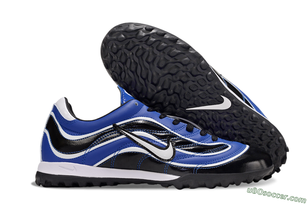 Nike Mercurial R9 TF Artificial Turf Soccer Shoes - Black/Blue/White 1