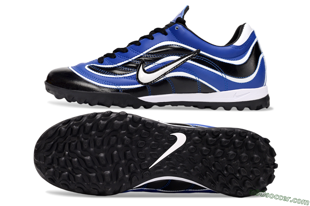 Nike Mercurial R9 TF Artificial Turf Soccer Shoes - Black/Blue/White 0