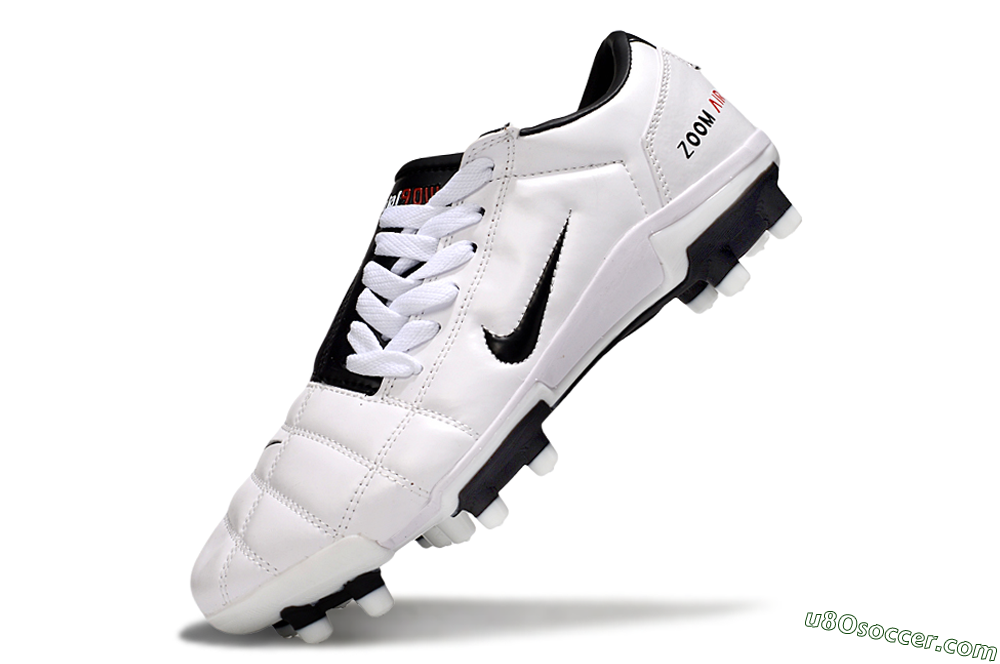 Nike Air Zoom Total 90 III FG Firm Ground Soccer Cleats - White/Black/Red 6