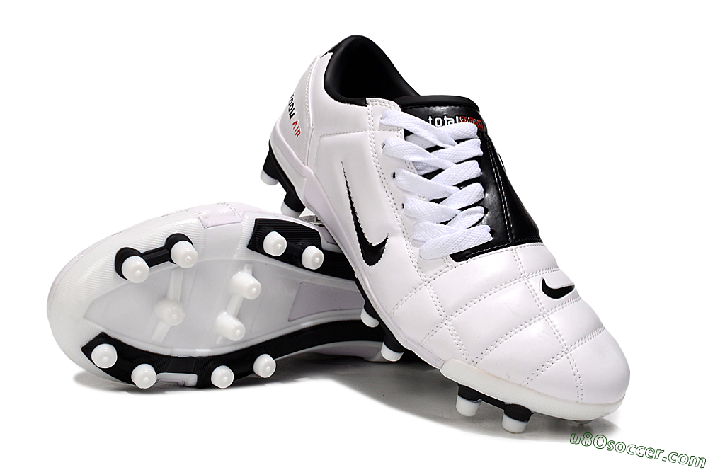 Nike Air Zoom Total 90 III FG Firm Ground Soccer Cleats - White/Black/Red 4