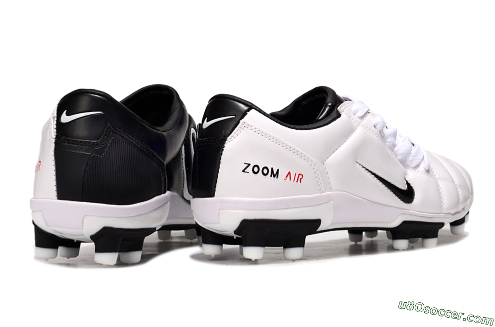 Nike Air Zoom Total 90 III FG Firm Ground Soccer Cleats - White/Black/Red 7
