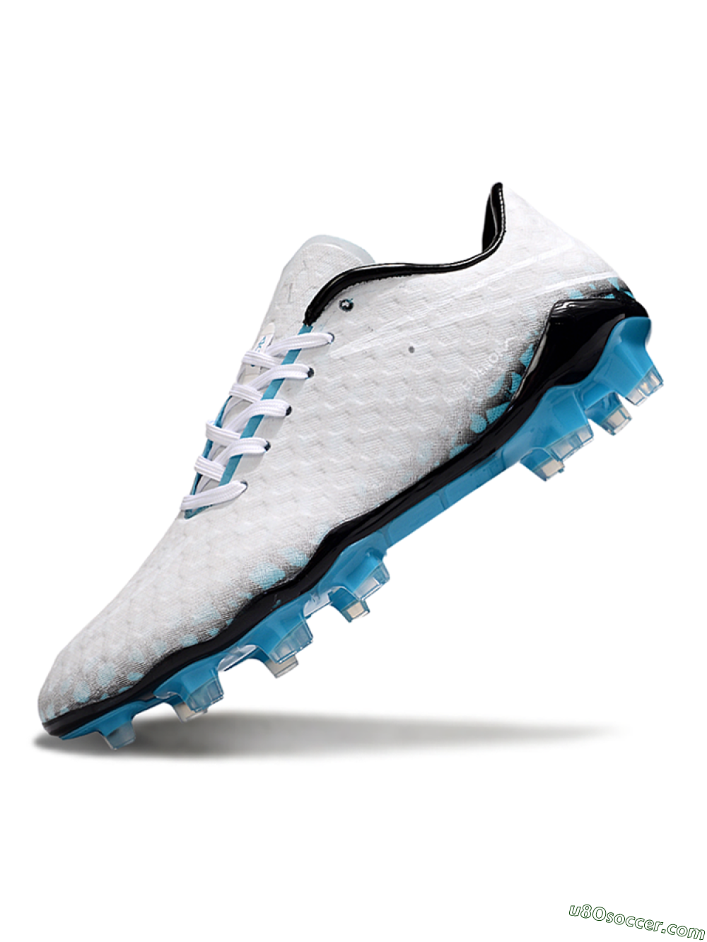 Nike Hypervenom Phantom FG Firm Ground Soccer Cleats - White/Black/Blue 5