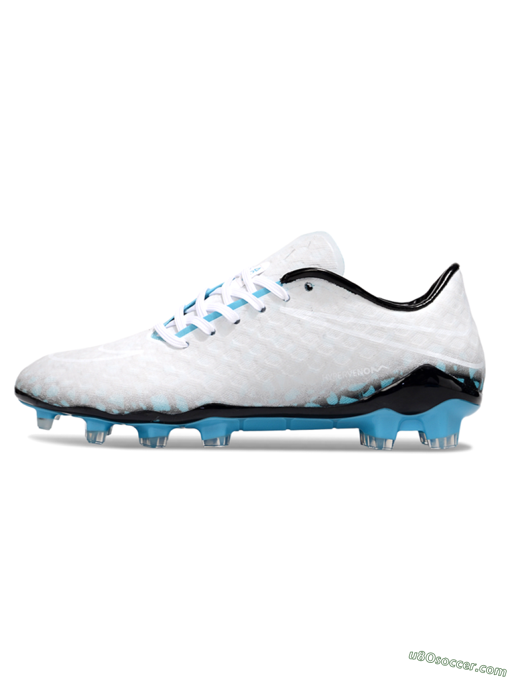 Nike Hypervenom Phantom FG Firm Ground Soccer Cleats - White/Black/Blue 2
