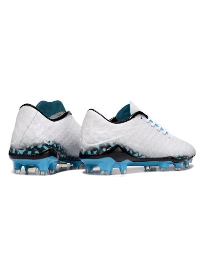 Nike Hypervenom Phantom FG Firm Ground Soccer Cleats - White/Black/Blue