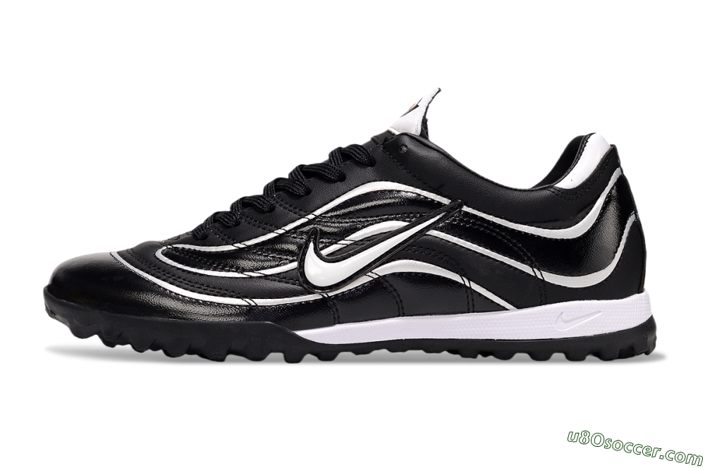 Nike Mercurial R9 TF Artificial Turf Soccer Shoes - Black/White 2