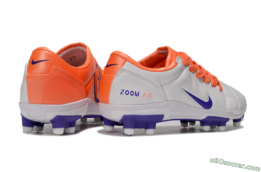 Nike Air Zoom Total 90 III FG Firm Ground Soccer Cleats - White/Purple/Red 7