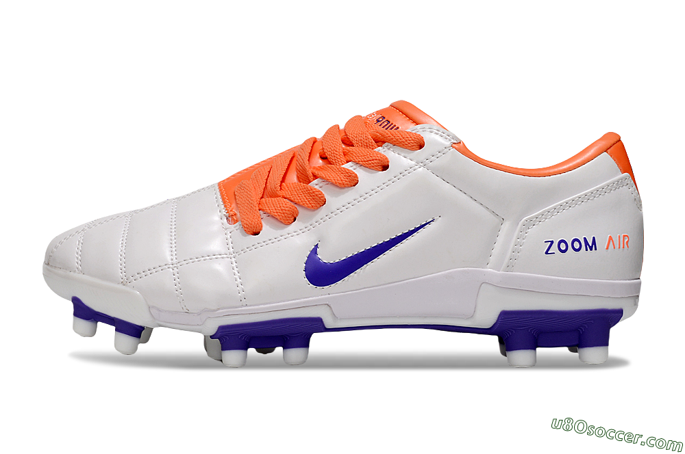 Nike Air Zoom Total 90 III FG Firm Ground Soccer Cleats - White/Purple/Red 2