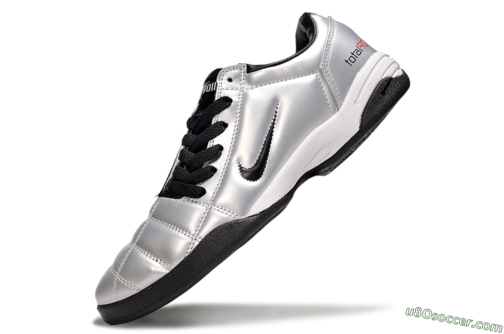 Nike Total 90 III IC Indoor & Futsal Soccer Shoes - Silver/Black/White 6