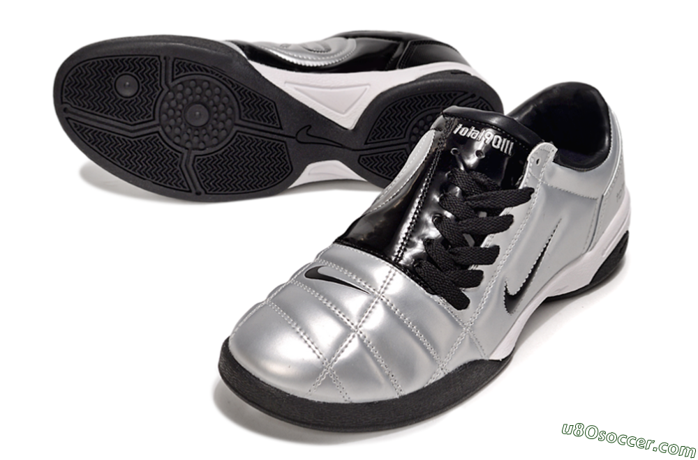 Nike Total 90 III IC Indoor & Futsal Soccer Shoes - Silver/Black/White 3