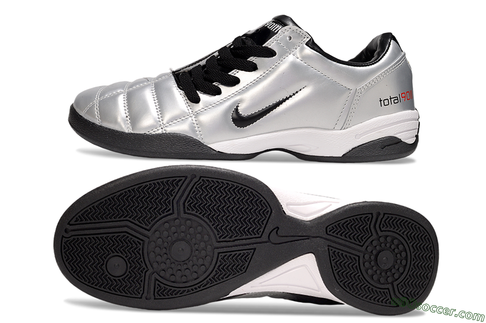 Nike Total 90 III IC Indoor & Futsal Soccer Shoes - Silver/Black/White 0