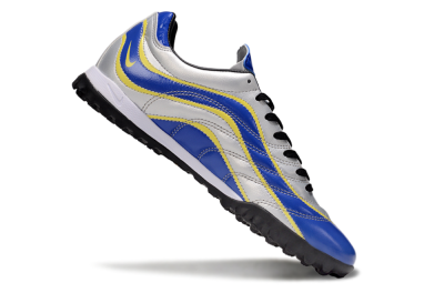 Nike Mercurial R9 TF Artificial Turf Soccer Shoes - Silver/Blue/Yellow