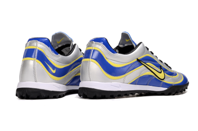 Nike Mercurial R9 TF Artificial Turf Soccer Shoes - Silver/Blue/Yellow