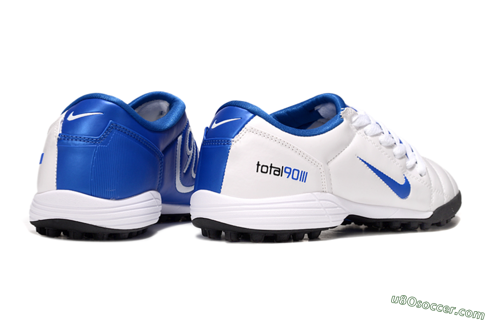 Nike Total 90 III TF Artificial Turf Soccer Shoes - White/Blue/Black 7