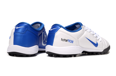 Nike Total 90 III TF Artificial Turf Soccer Shoes - White/Blue/Black