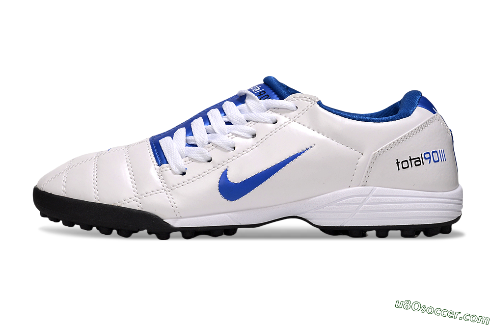 Nike Total 90 III TF Artificial Turf Soccer Shoes - White/Blue/Black 2