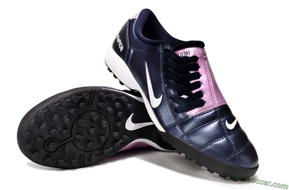Nike Total 90 III TF Artificial Turf Soccer Shoes - Blue/Pink/White 4