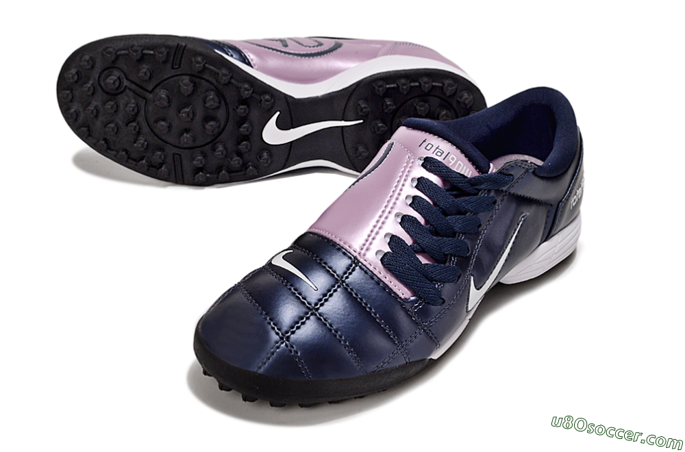 Nike Total 90 III TF Artificial Turf Soccer Shoes - Blue/Pink/White 3