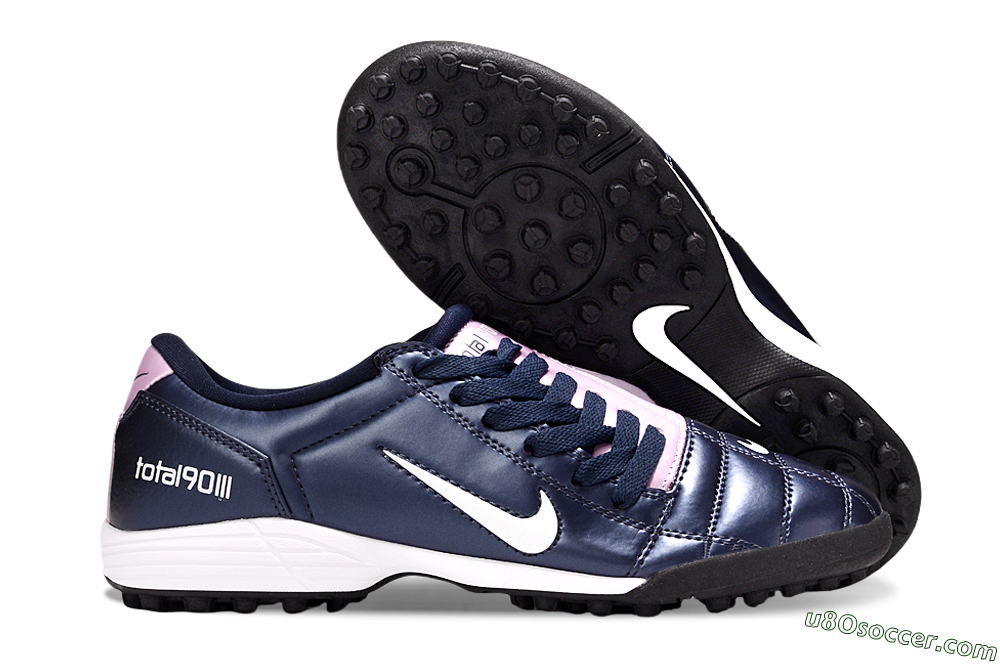 Nike Total 90 III TF Artificial Turf Soccer Shoes - Blue/Pink/White 1