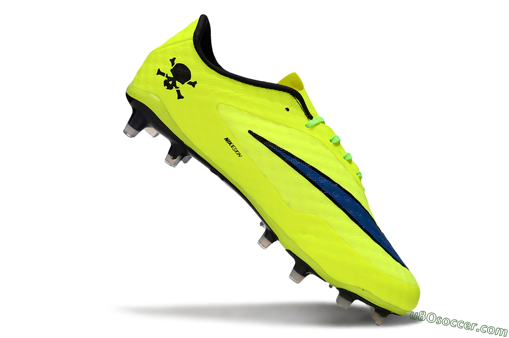 Nike Hypervenom Phantom FG Firm Ground Soccer Cleats - Yellow/Black/Blue 5