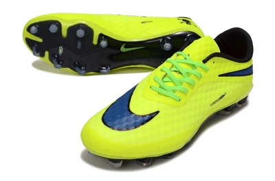 Nike Hypervenom Phantom FG Firm Ground Soccer Cleats - Yellow/Black/Blue
