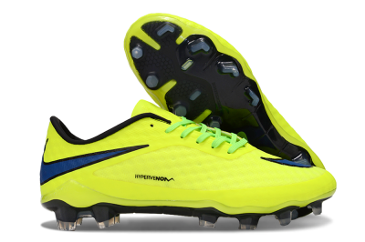 Nike Hypervenom Phantom FG Firm Ground Soccer Cleats - Yellow/Black/Blue