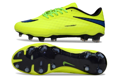 Nike Hypervenom Phantom FG Firm Ground Soccer Cleats - Yellow/Black/Blue