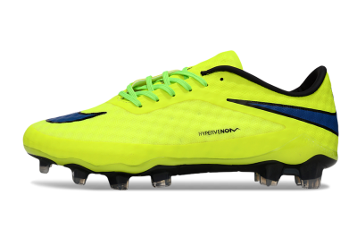 Nike Hypervenom Phantom FG Firm Ground Soccer Cleats - Yellow/Black/Blue