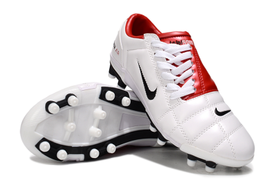 Nike Air Zoom Total 90 III FG Firm Ground Soccer Cleats - White/Black/Red