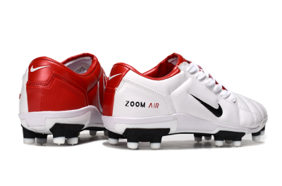 Nike Air Zoom Total 90 III FG Firm Ground Soccer Cleats - White/Black/Red