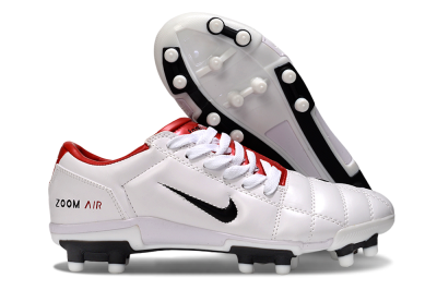 Nike Air Zoom Total 90 III FG Firm Ground Soccer Cleats - White/Black/Red