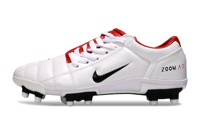 Nike Air Zoom Total 90 III FG Firm Ground Soccer Cleats - White/Black/Red