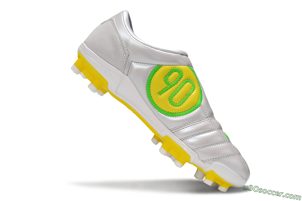 Nike Air Zoom Total 90 III FG Firm Ground Soccer Cleats - White/Yellow 5