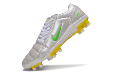 Nike Air Zoom Total 90 III FG Firm Ground Soccer Cleats - White/Yellow