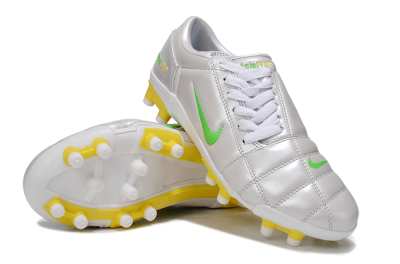 Nike Air Zoom Total 90 III FG Firm Ground Soccer Cleats - White/Yellow