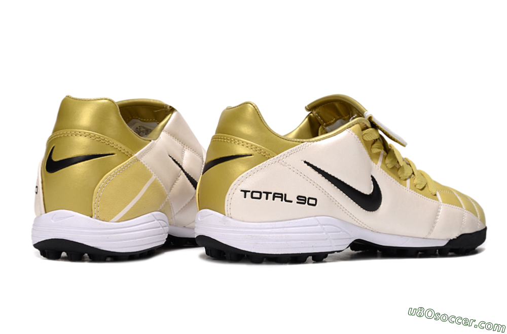 Nike Total 90 III TF Artificial Turf Soccer Shoes - Gold/Beige/Black 7