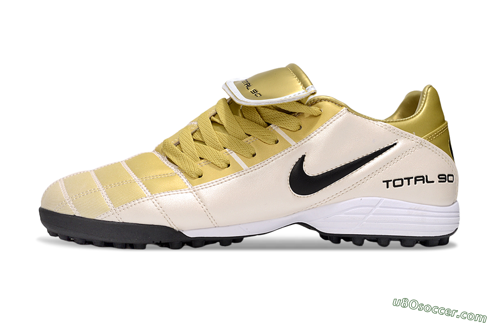 Nike Total 90 III TF Artificial Turf Soccer Shoes - Gold/Beige/Black 2
