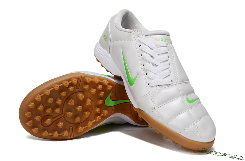 Nike Total 90 III TF Artificial Turf Soccer Shoes - White/Yellow 4