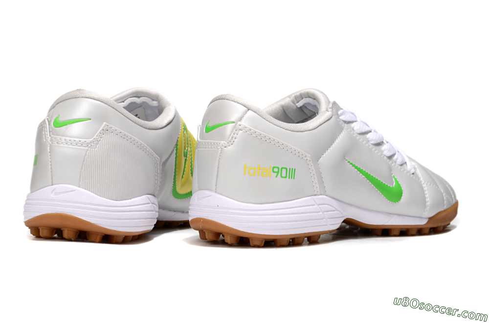 Nike Total 90 III TF Artificial Turf Soccer Shoes - White/Yellow 7