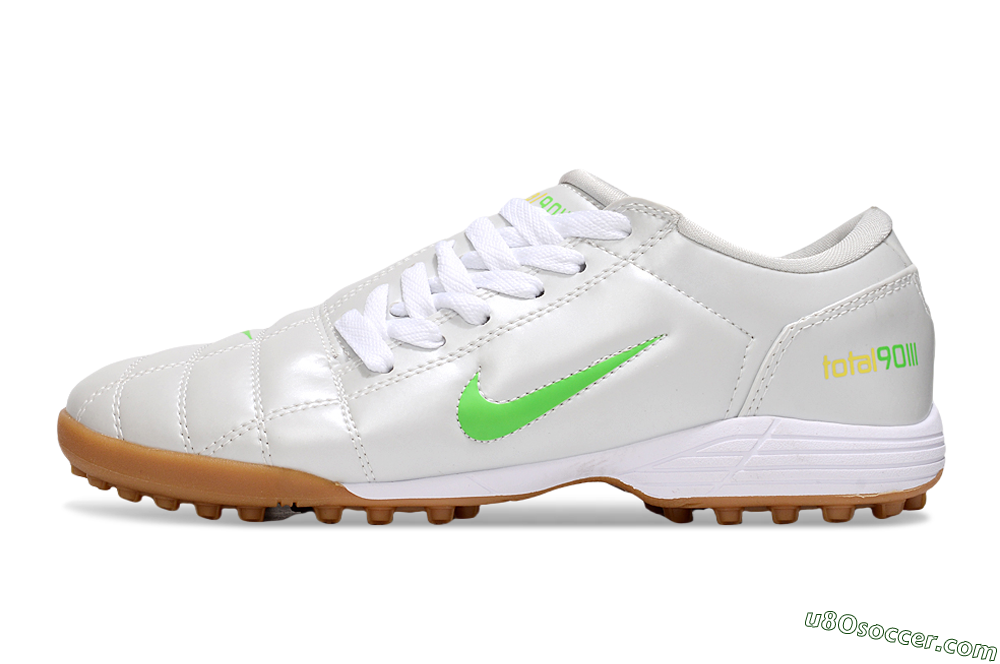 Nike Total 90 III TF Artificial Turf Soccer Shoes - White/Yellow 2