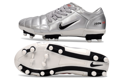 Nike Air Zoom Total 90 III FG Firm Ground Soccer Cleats - Silver/Black/White