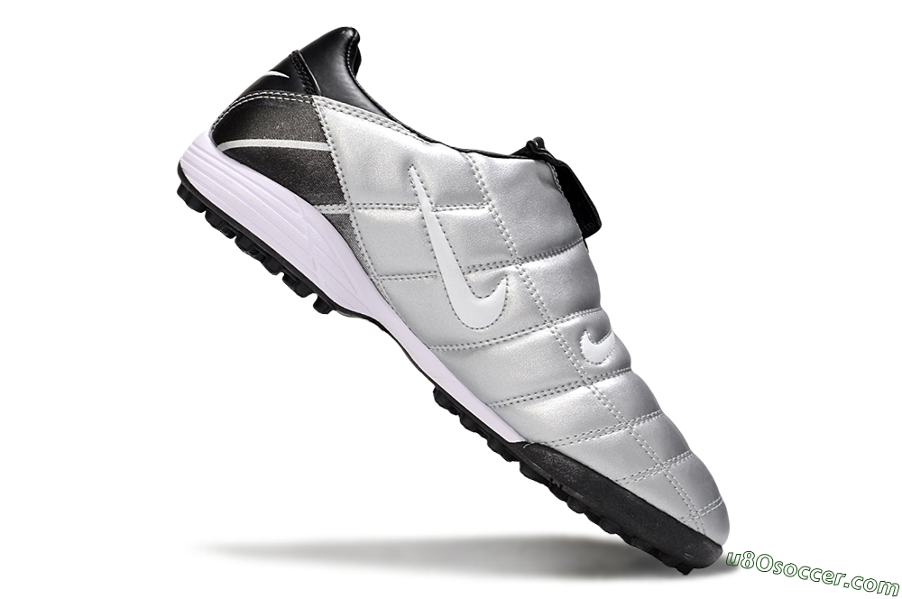 Nike Total 90 III TF Artificial Turf Soccer Shoes - Silver/White/Black 5