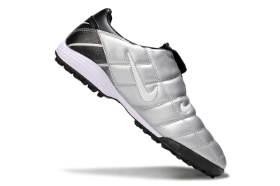 Nike Total 90 III TF Artificial Turf Soccer Shoes - Silver/White/Black