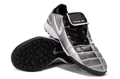 Nike Total 90 III TF Artificial Turf Soccer Shoes - Silver/White/Black