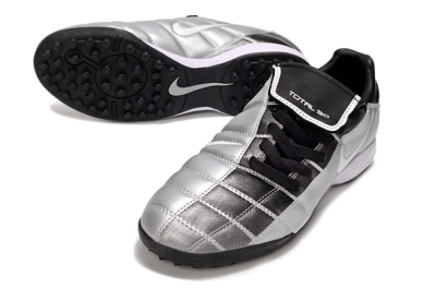 Nike Total 90 III TF Artificial Turf Soccer Shoes - Silver/White/Black