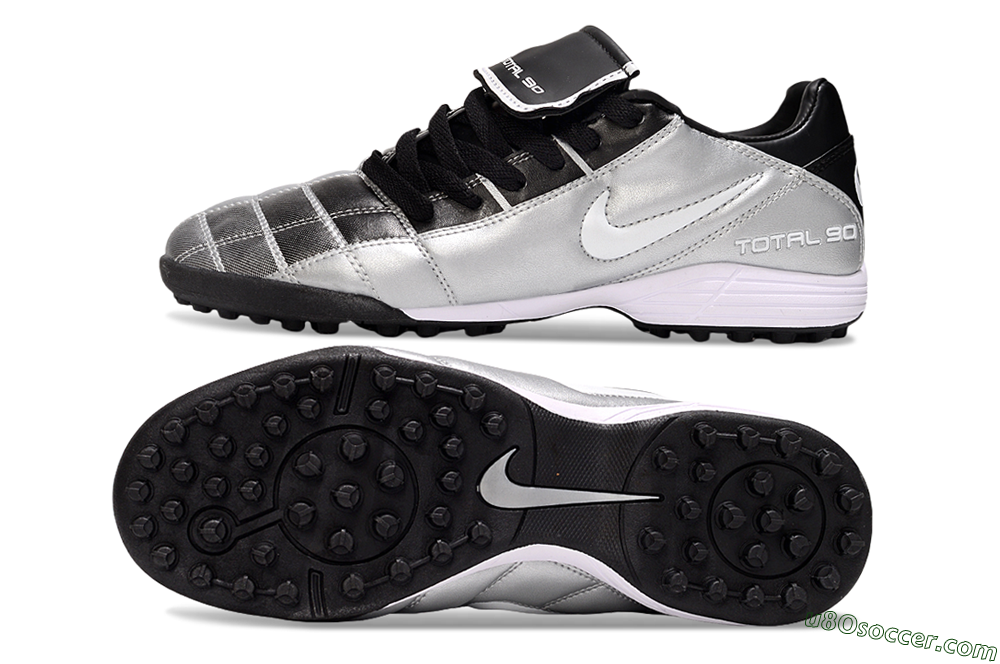 Nike Total 90 III TF Artificial Turf Soccer Shoes - Silver/White/Black 0