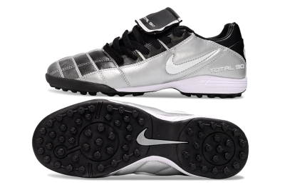 Nike Total 90 III TF Artificial Turf Soccer Shoes - Silver/White/Black